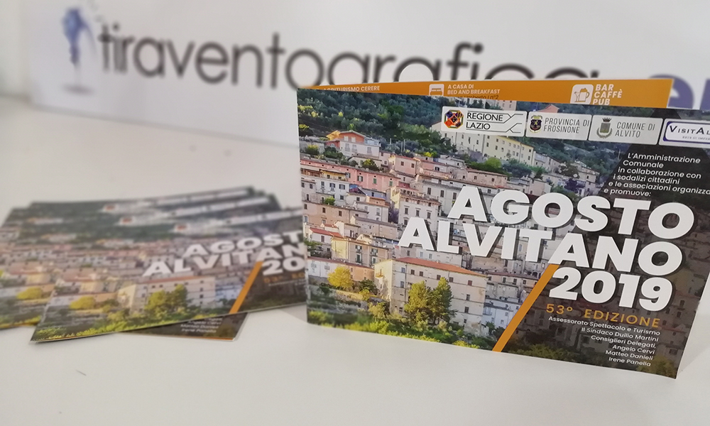 Pieghevole programma Agosto Alvitano 2019